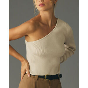 Anthropologie One-Shoulder Sweater Size XS
